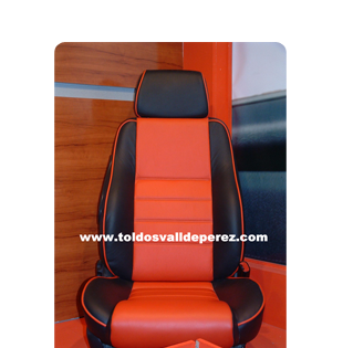 Toldos Valldepérez tapizado asiento automóvil